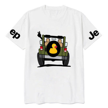 Happy Trails Ahead Duck Casual Printed T-Shirt