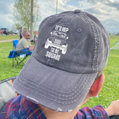 Wrangler YJ It's Hip To Be Square Jp Baseball Cap