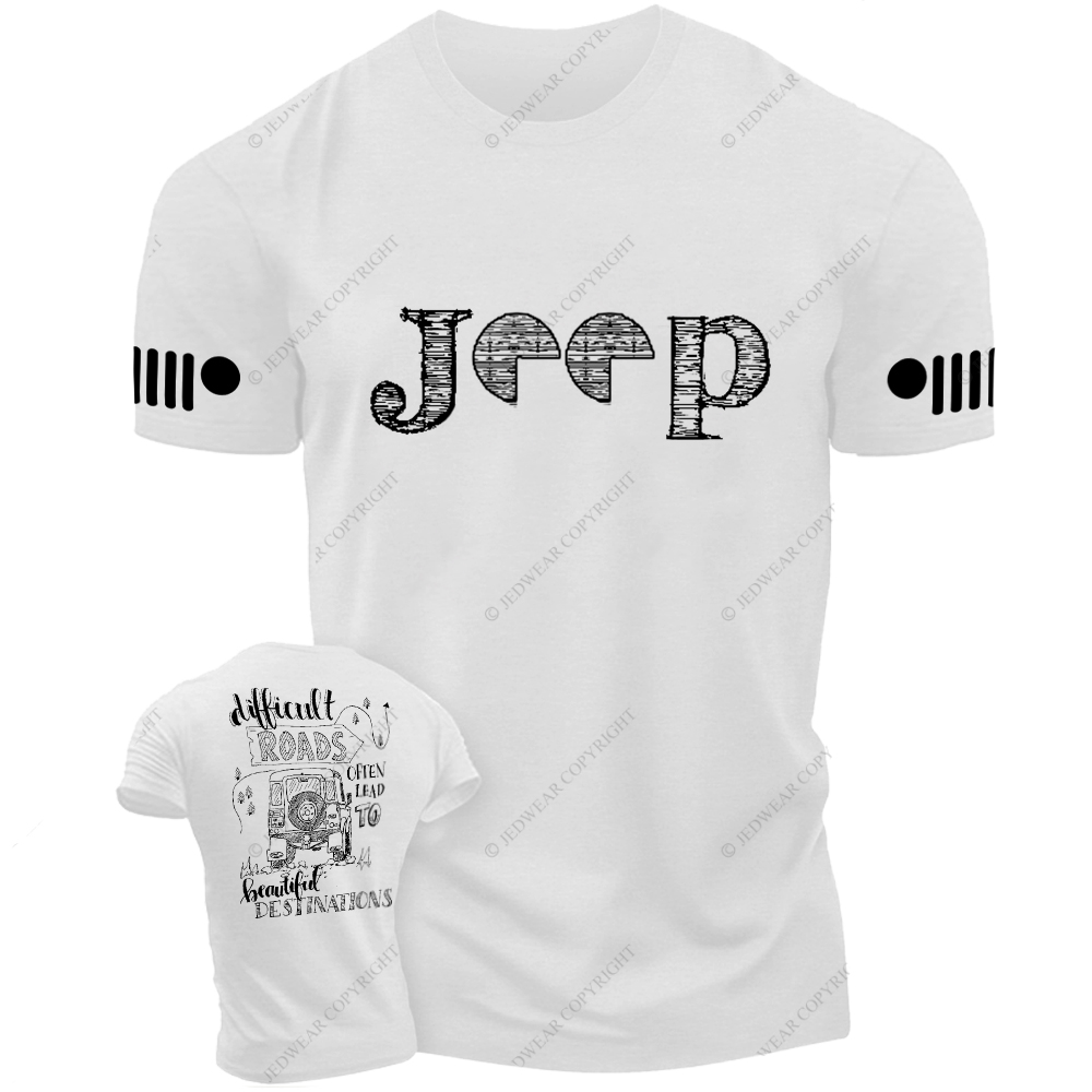 Difficult Roads Often Lead To Beautiful Destination Jp T-Shirt