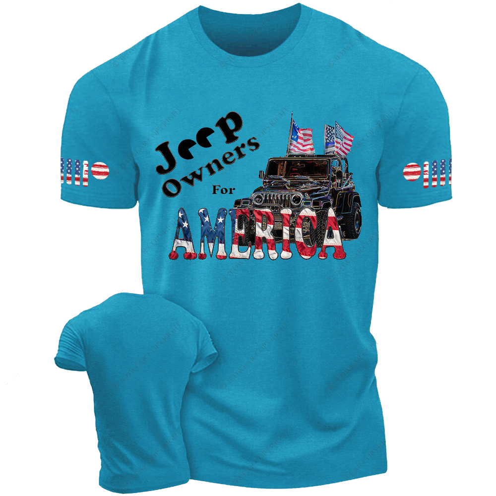 Jp Owners America Flag Art Print Jp T-Shirt