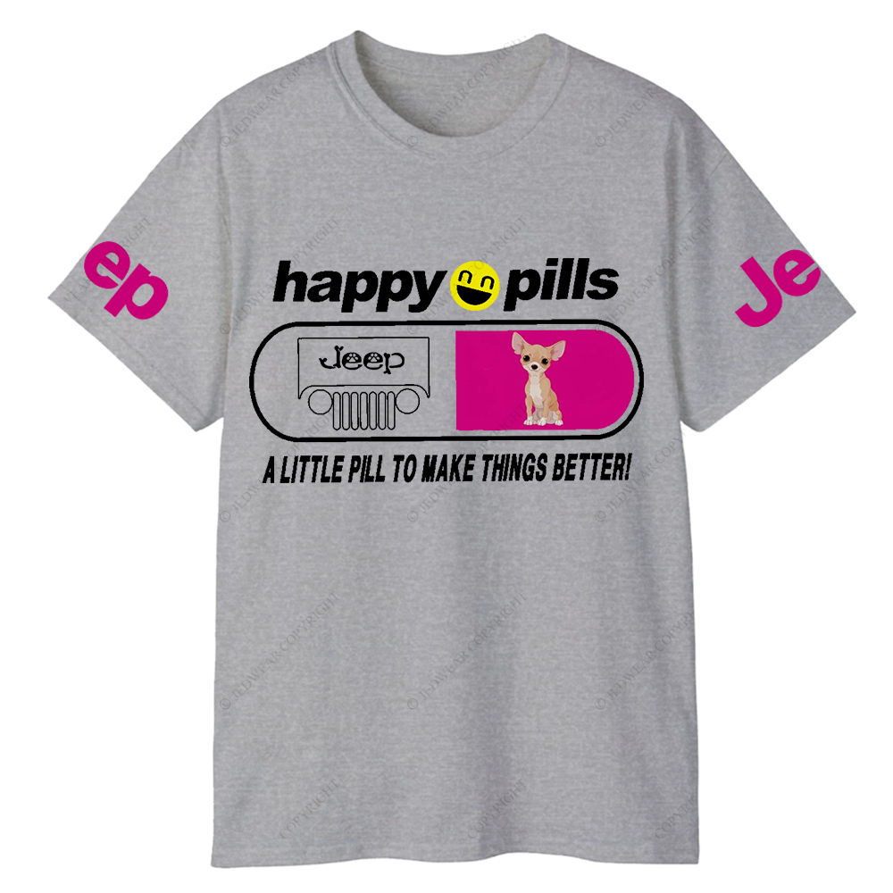 Pet Happy Pills A Little Pill To Make Things Better Jp T-Shirt
