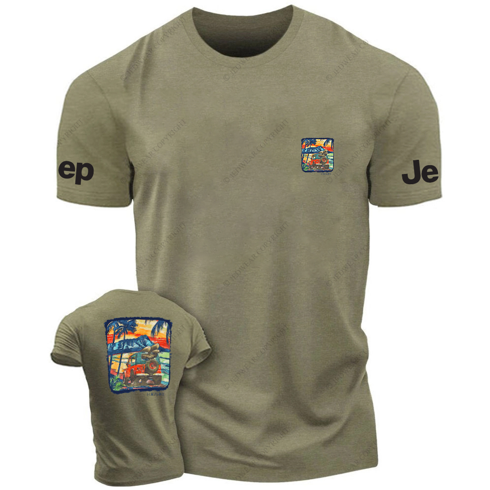 Hawaii Coconut Trees On Tthe Seaside Island JP T-Shirt