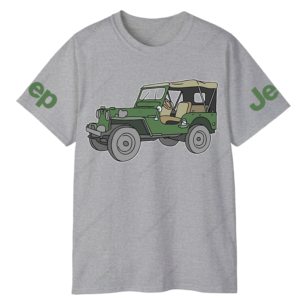 Cartoon Colorful Hand-Painted Jp T-Shirt