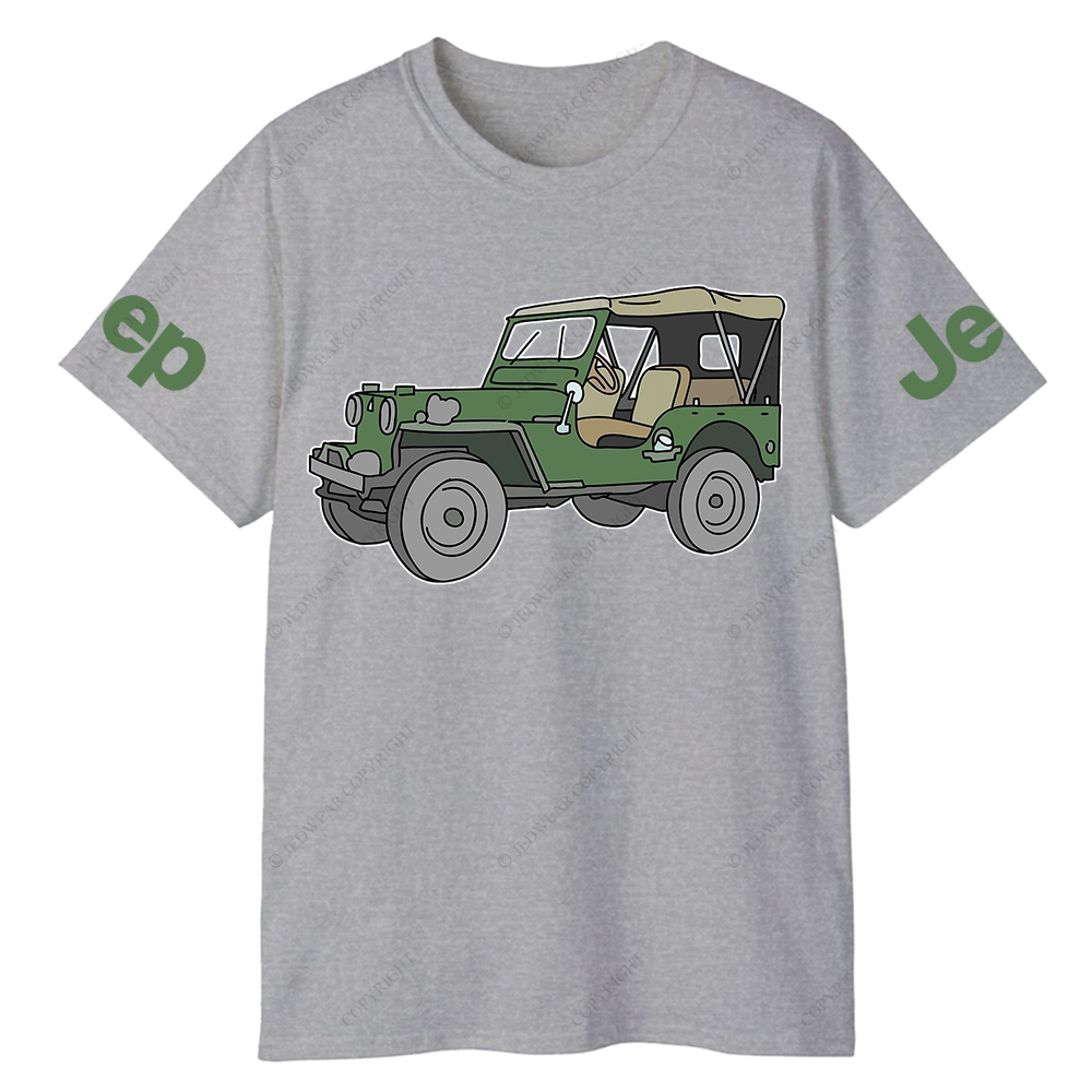 Cartoon Colorful Hand-Painted Jp T-Shirt