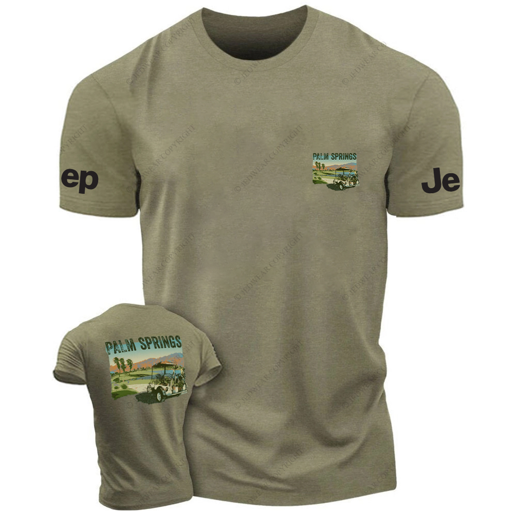Hawaii Palm Springs Mountains Water Trees JP T-Shirt