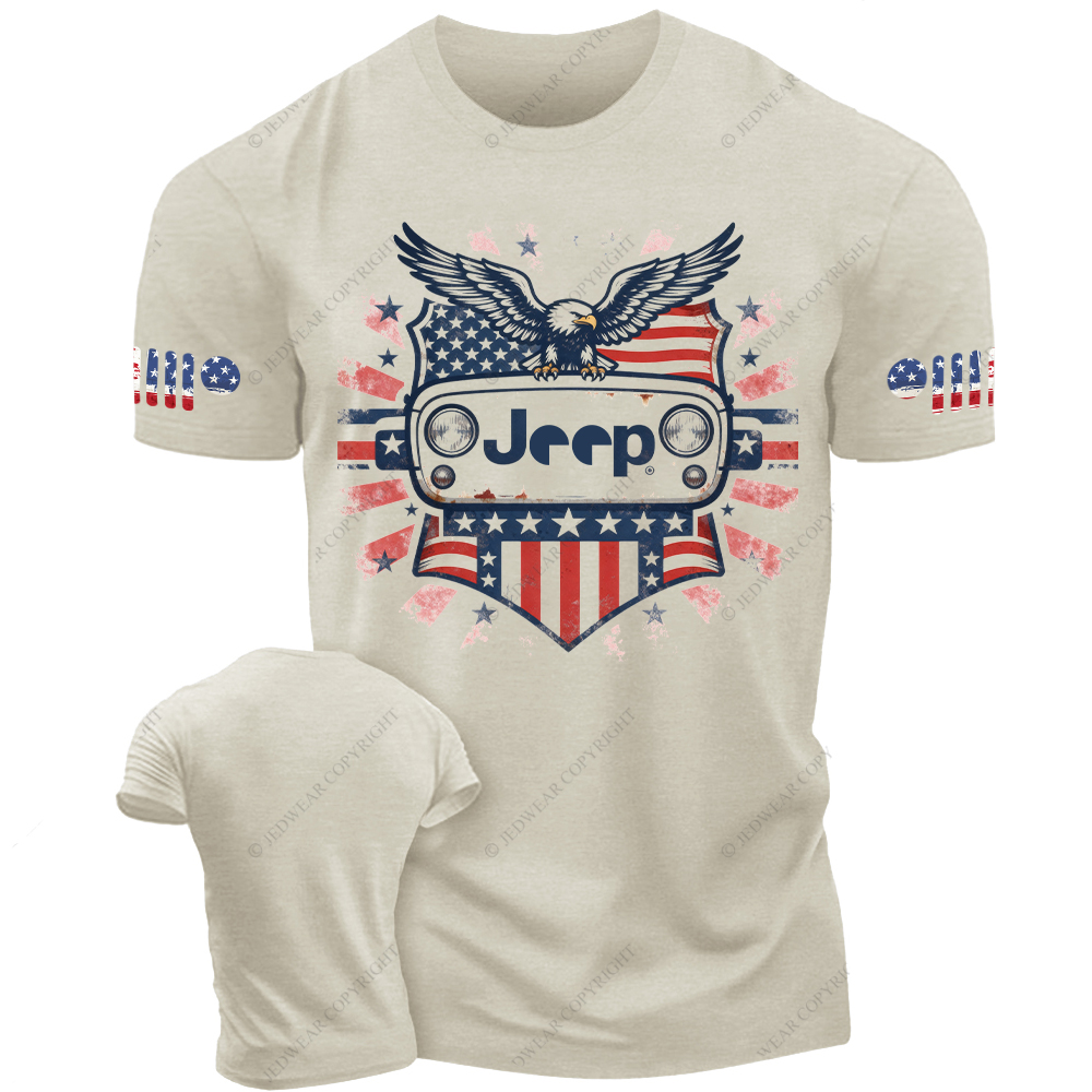 Eagle American Flag Grill Jp T-Shirt