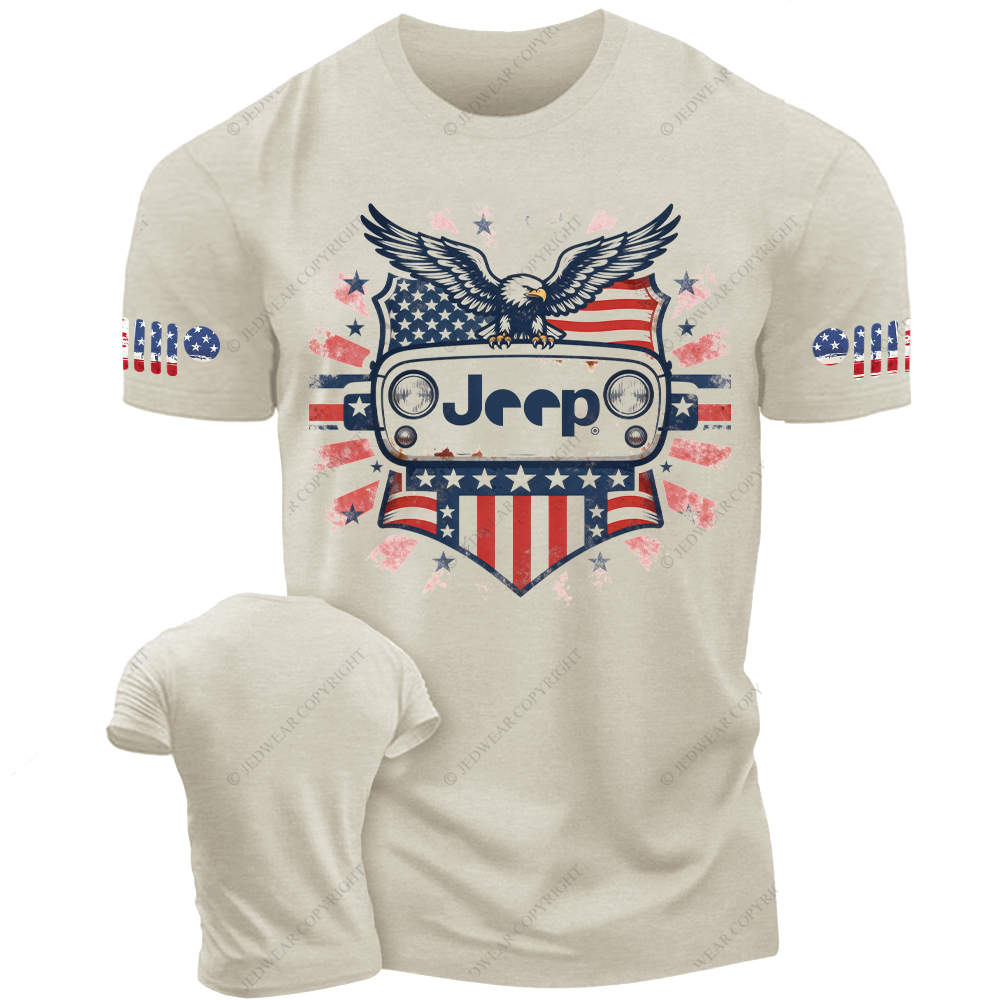 Eagle American Flag Grill Jp T-Shirt