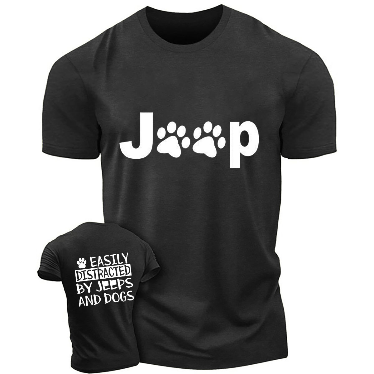 Easily Distracted By Jps And Dos Printed T-Shirt