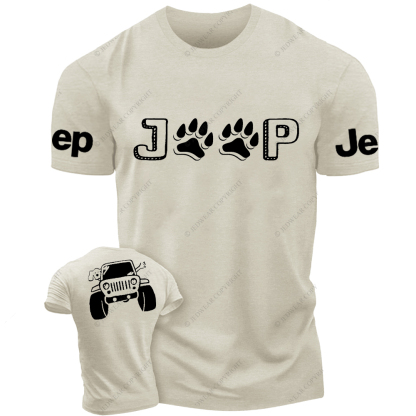 Dog And His Owner Waving From Car Jp T-Shirt