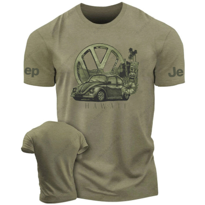 Retro Four Wheeler  Flowers And Grass JP T-Shirt