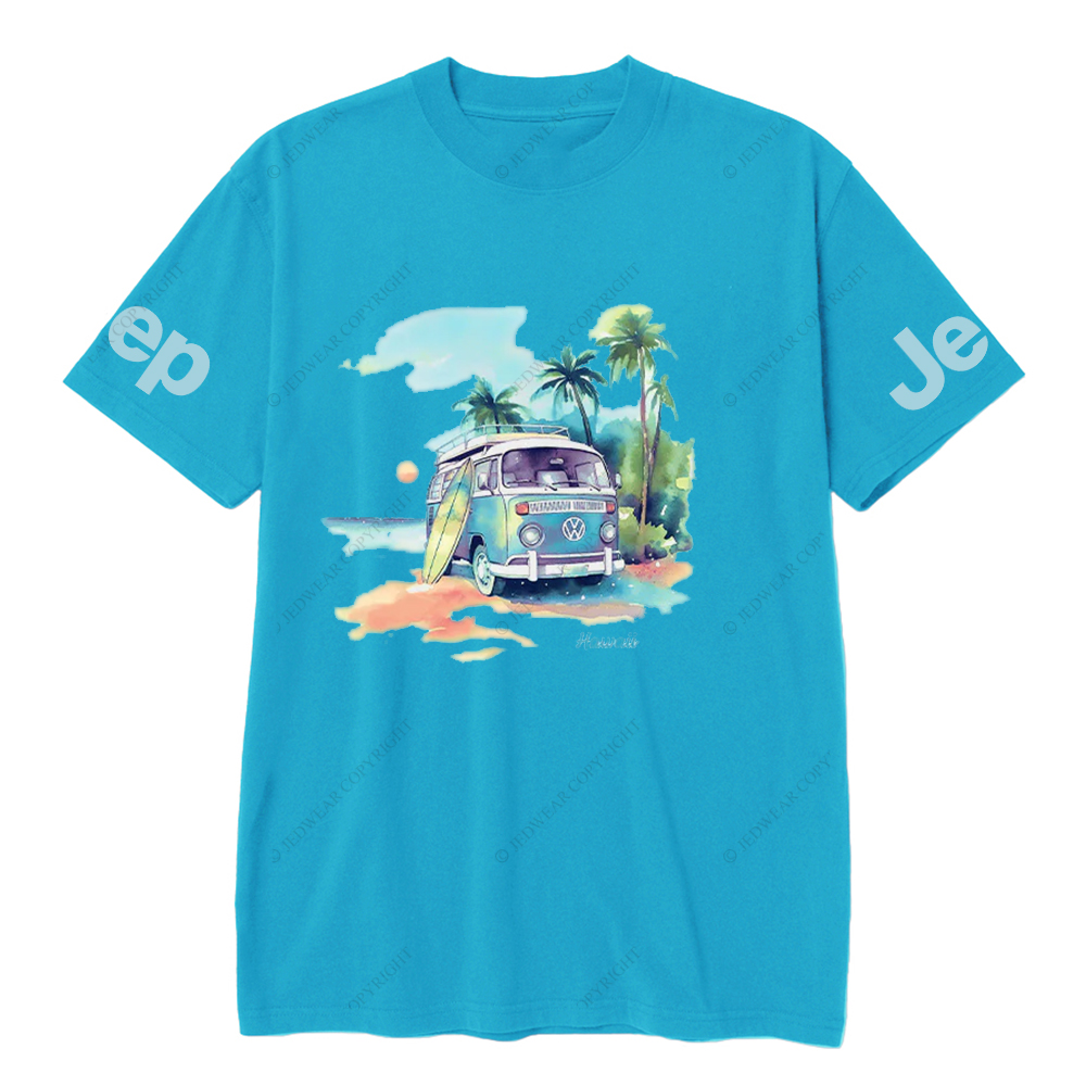 Hawaii   Four Wheeler Tree Seaside Skateboard JP T-Shirt