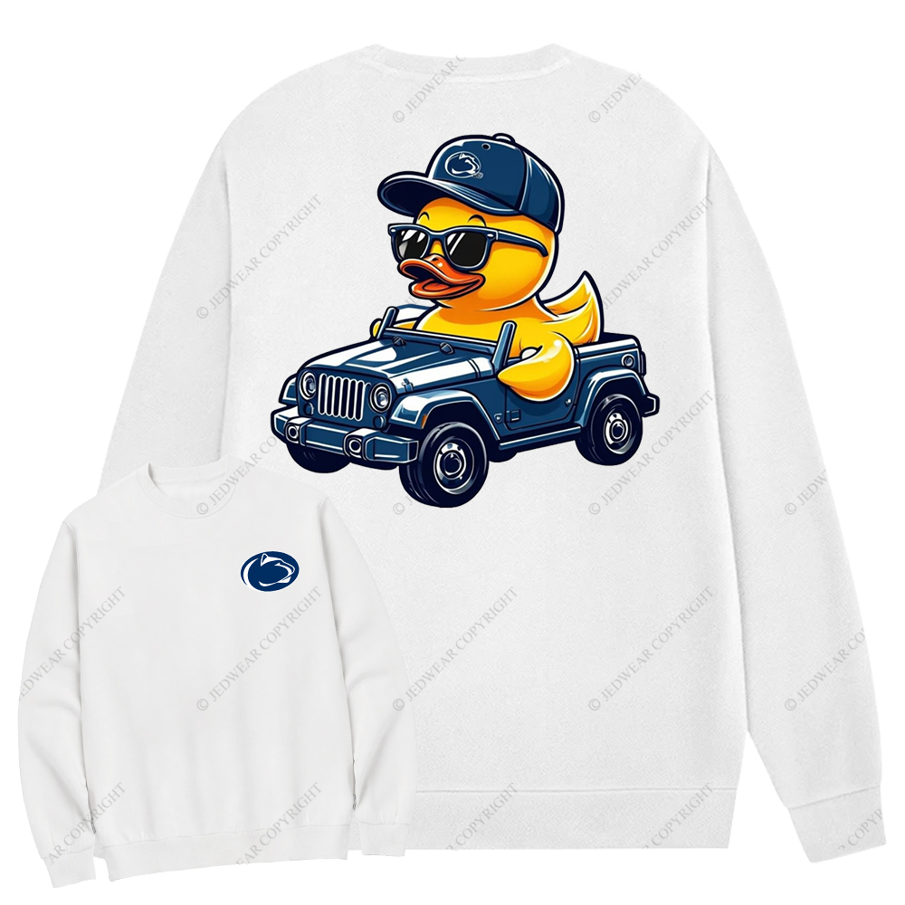 Penn State University Duck Jp Crew Neck Sweatshirt