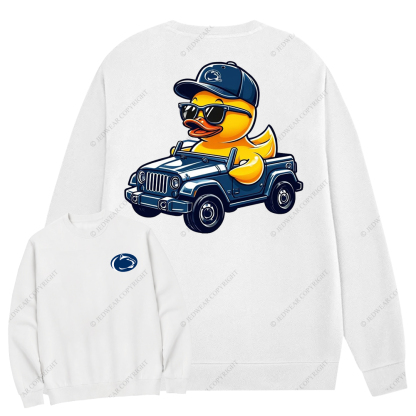 Penn State University Duck Jp Crew Neck Sweatshirt