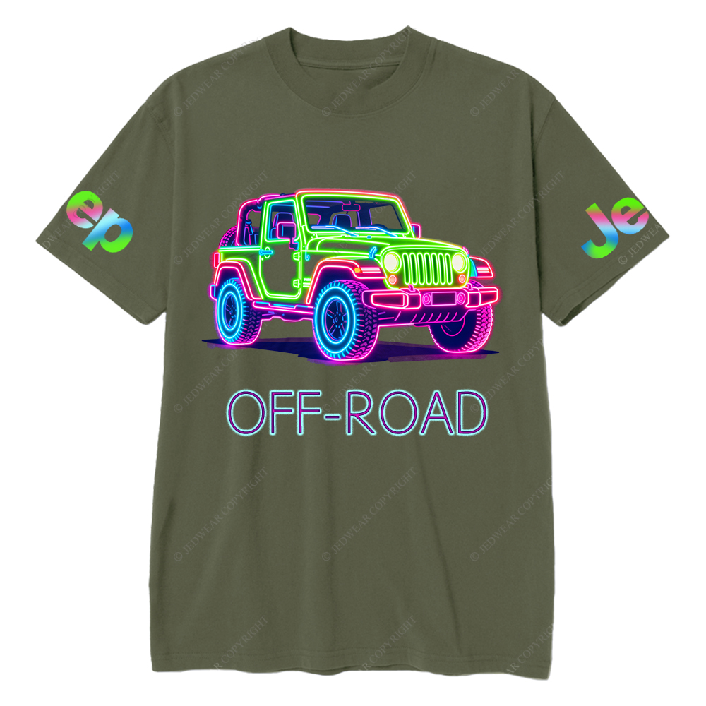 Colorful Neon Lines Car Jp T-Shirt