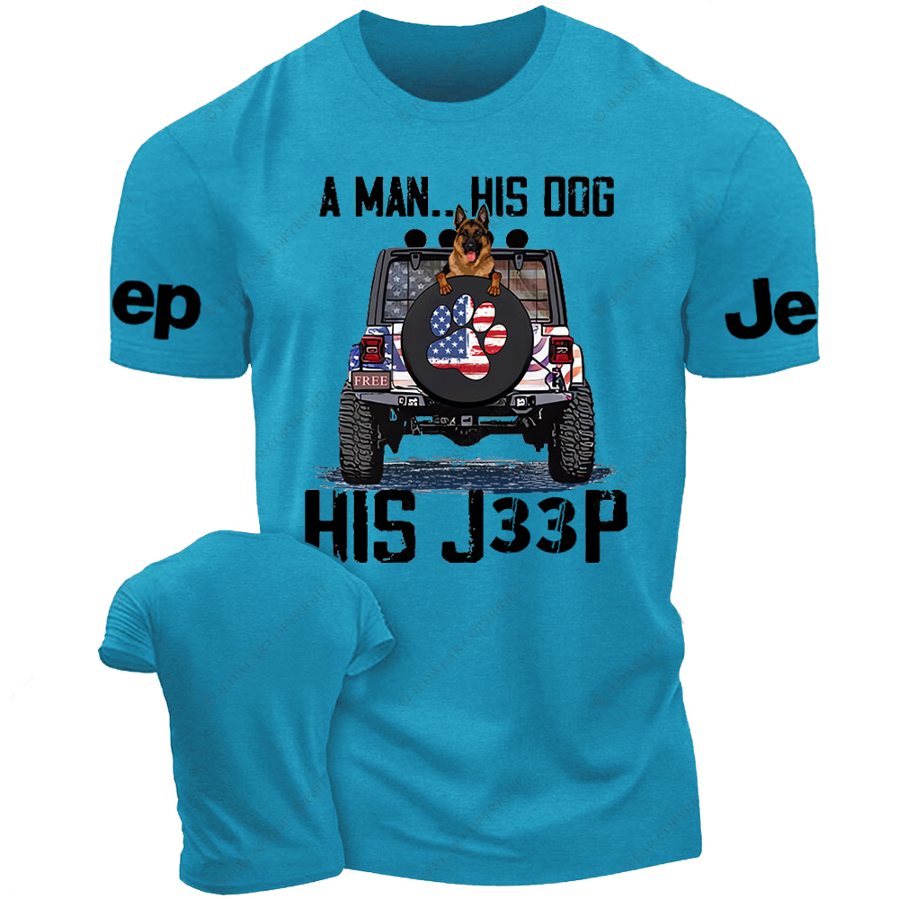A Man His Dog His Car German Shepherd Jp T-Shirt