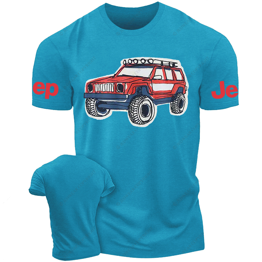 Colorful Hand-Painted 4x4 Jp T-Shirt