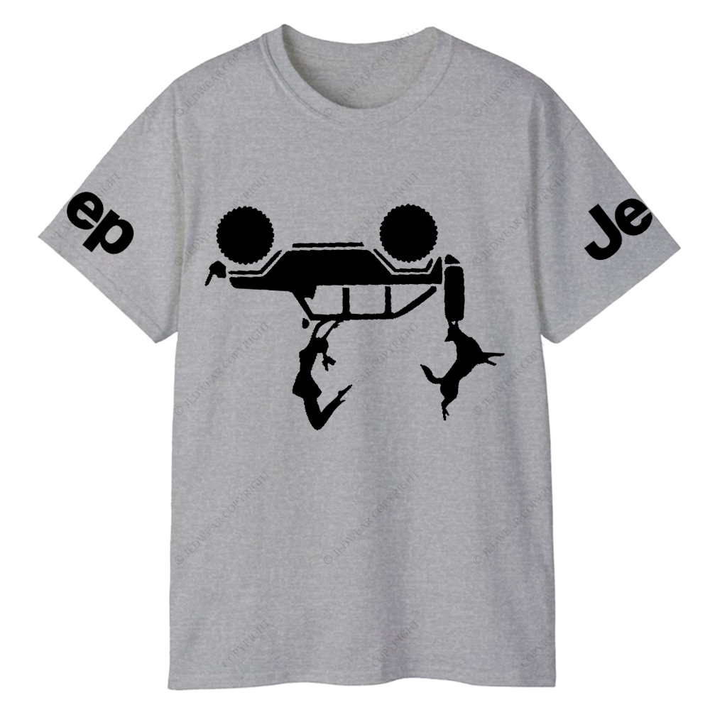 Girl And Dog Falling From 4 Door Jp T-Shirt
