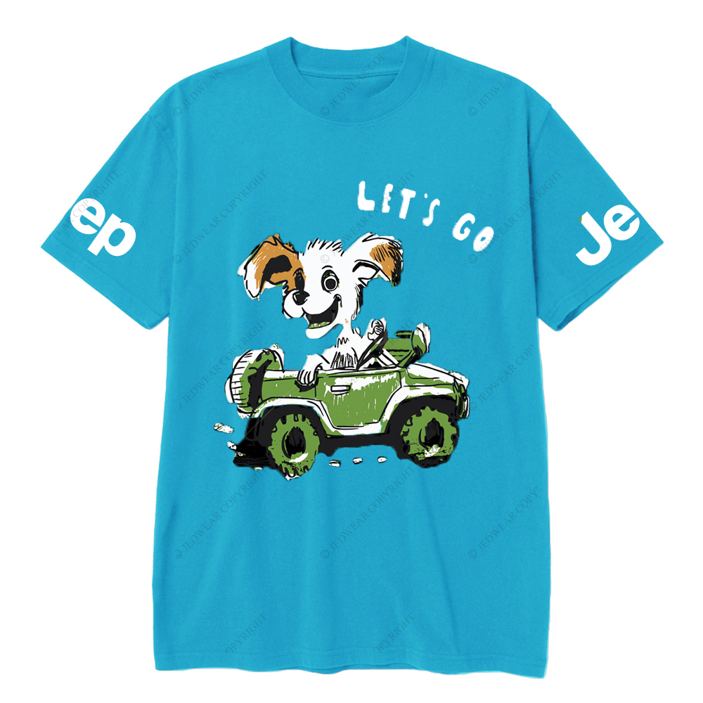 Let's Go  The Puppy Is Driving Happily JP T-Shirt