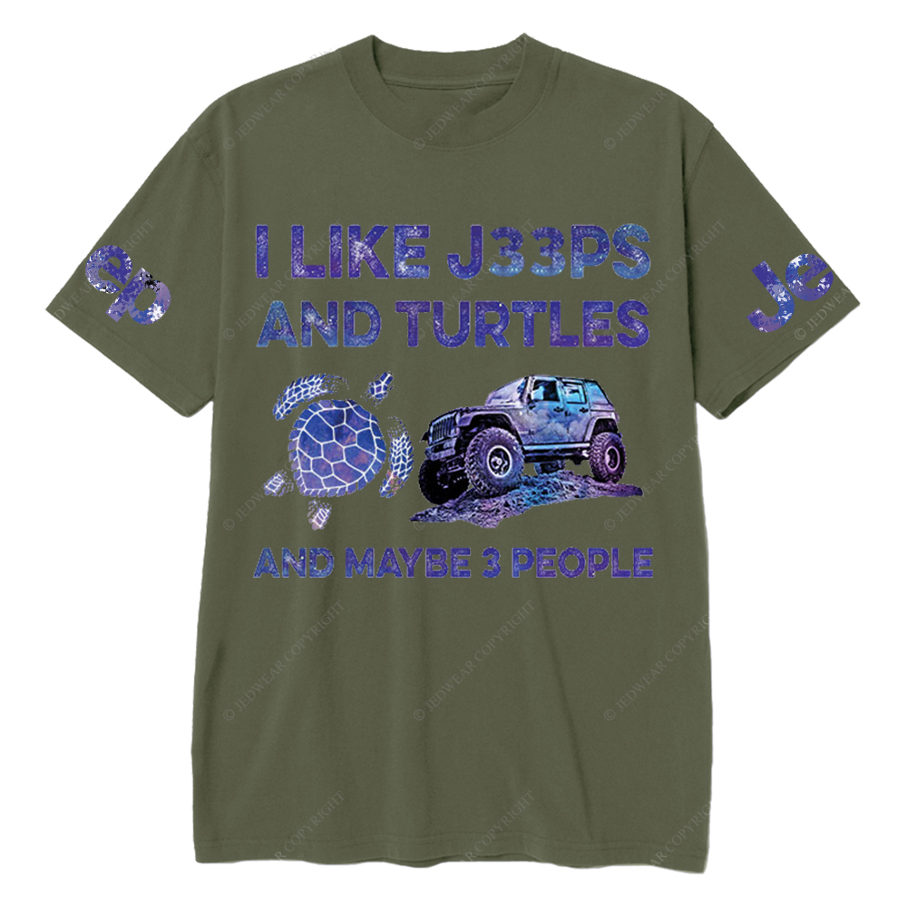 I LikeCars And Turtles And Maybe 3 People Jp T-Shirt