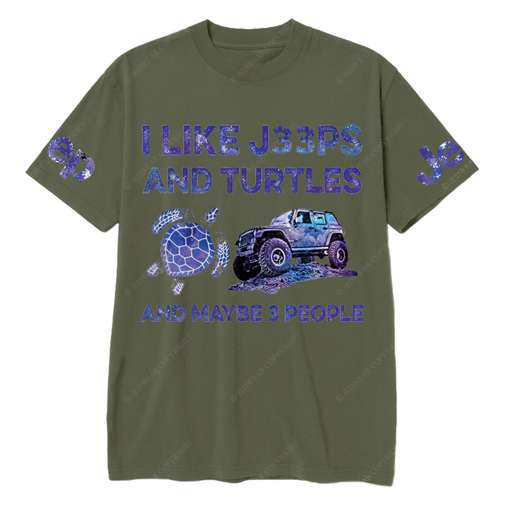 I LikeCars And Turtles And Maybe 3 People Jp T-Shirt