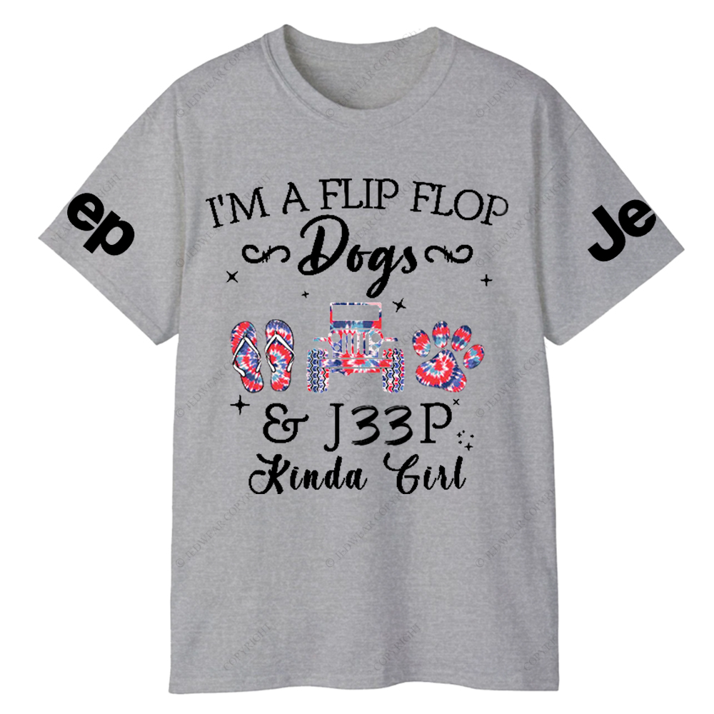 I’m A Flip Flop Dogs Car Kinda Girl Jp T-Shirt