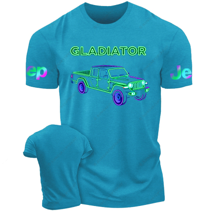 Colorful Neon Lines Gladiator Jp T-Shirt