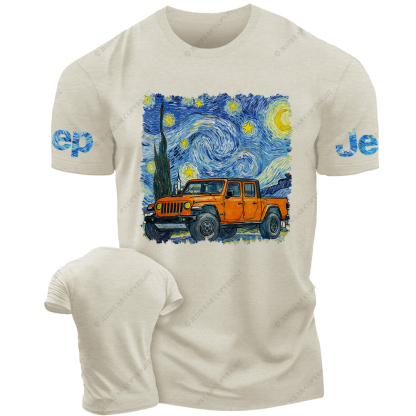  The Starry Night By Van Gogh Canvas Gladiator Jp T-Shirt 