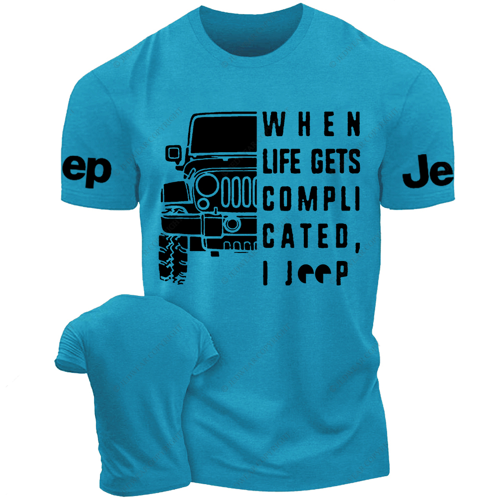 When Life Gets Compli Cated I Car Jp T-Shirt 