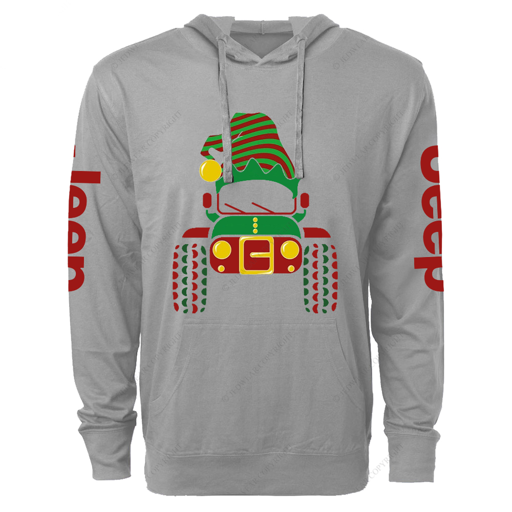 Christmas Offroad Car Jp Lightweight Hoodie