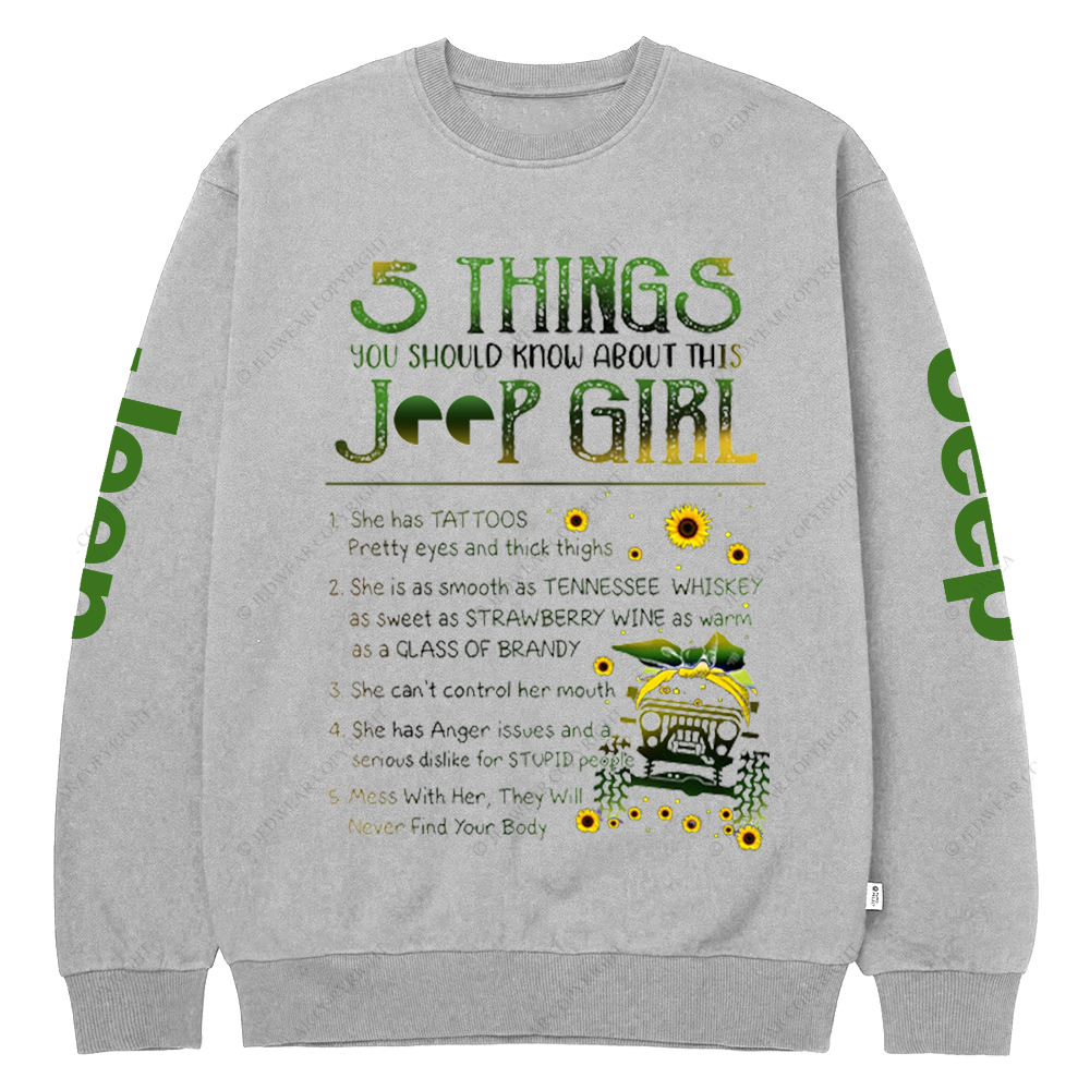 5 Things You Should Know About This Girl Jp Crew Neck Sweatshirt