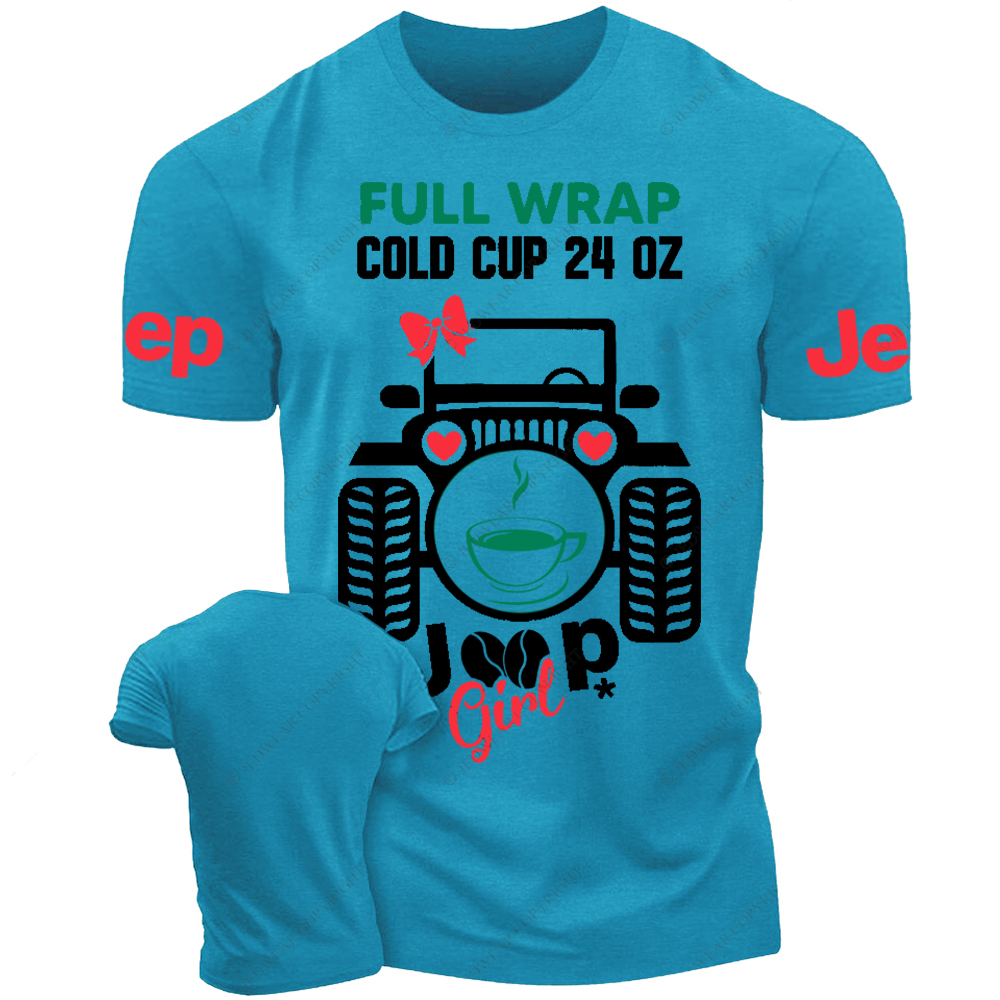 Full Wrap Cold Cup Girl  Jp T-Shirt 