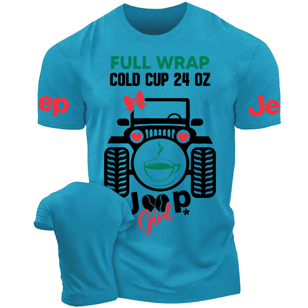 Full Wrap Cold Cup Girl  Jp T-Shirt 