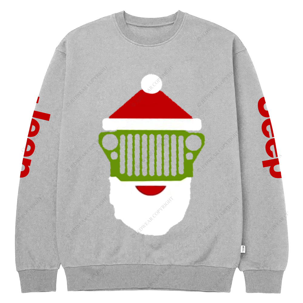 Santa Claus Simple Style Xmas Jp Crew Neck Sweatshirt