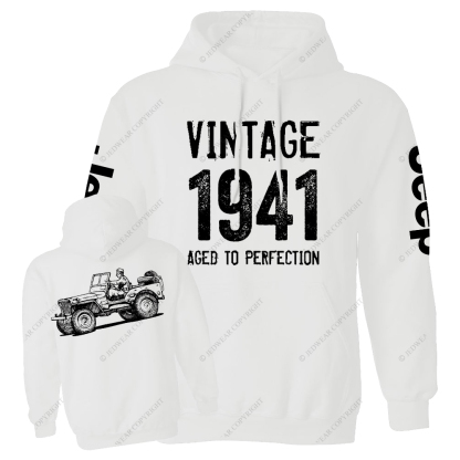 Vintage Aged To Perfection 1941 Jp Casual Hoodie