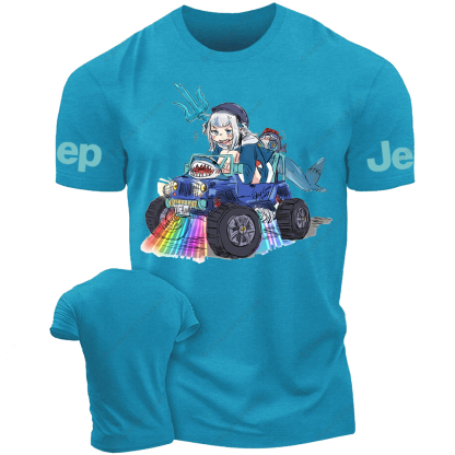 Gooba Cartoon Dolphin Drivering Jp T-Shirt 