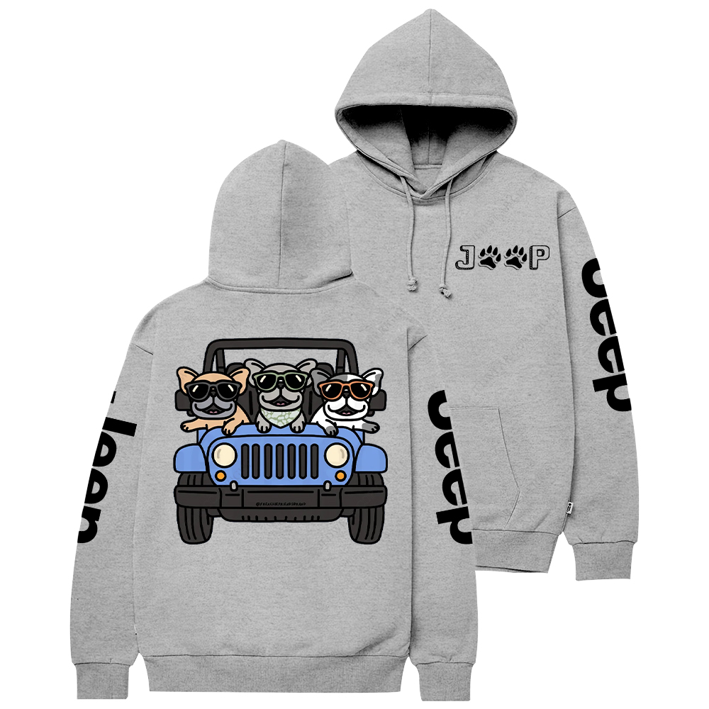 Blue Cars Frenchies Jp Casual Hoodie