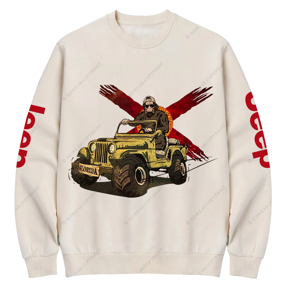 Florida Man Jp Crew Neck Sweatshirt