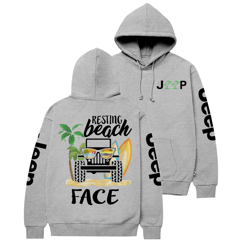 Resting Beach Face Surf Jp Casual Hoodie