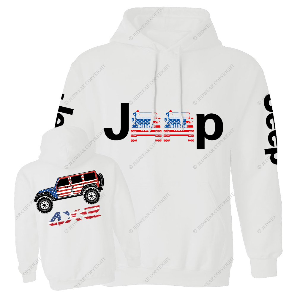 American Flag 4xe Jp Casual Hoodie