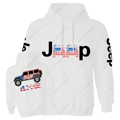 American Flag 4xe Jp Casual Hoodie