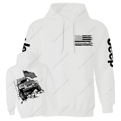 Adventure Is Calling Wrangler Offroad 4x4 Jp Casual Hoodie