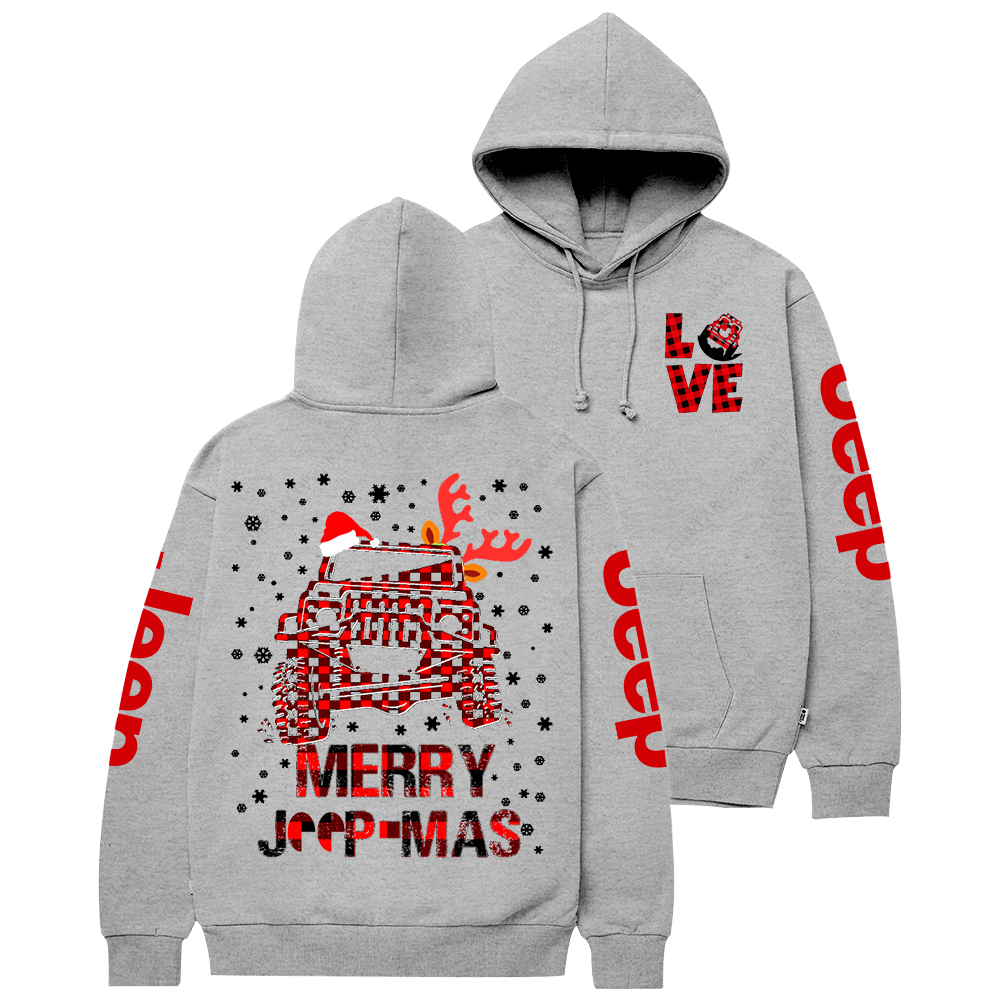 Red Merry Christmas Love Duck Jp Casual Hoodie