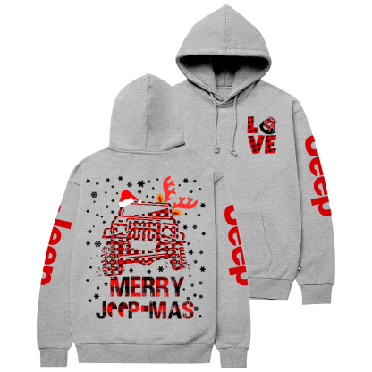Red Merry Christmas Love Duck Jp Casual Hoodie
