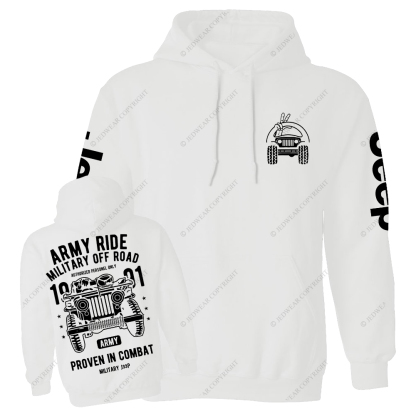 Army Ride Military Off Road 1991 Jp Casual Hoodie