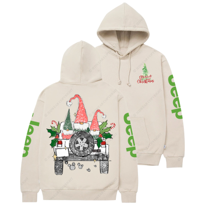 Gnomes Merry Christmas Watercolor Jp Casual Hoodie