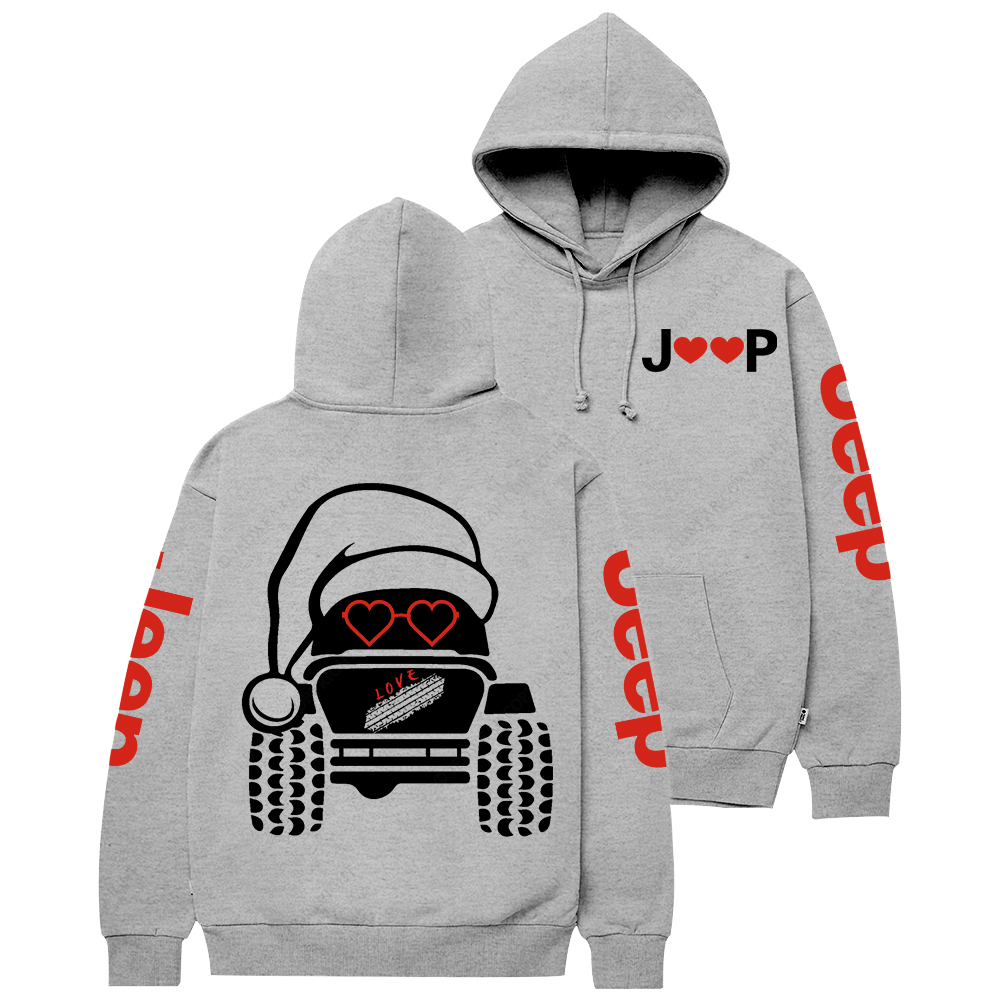 Christmas Off-Road 4x4 Santa Claus Jp Casual Hoodie