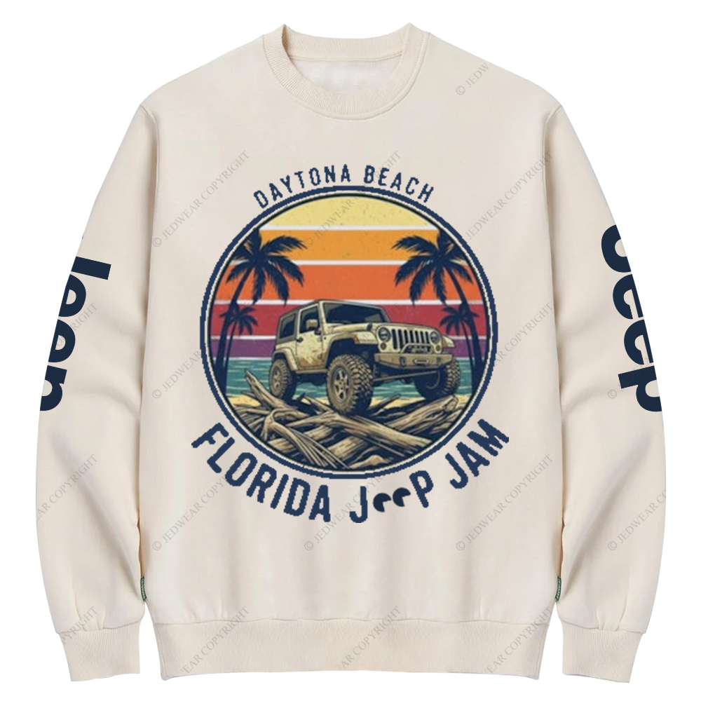 Daytona Beach Florida Jam 2025 Jp Crew Neck Sweatshirt