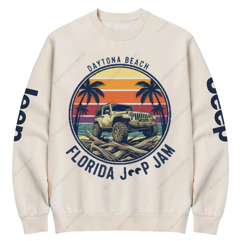 Daytona Beach Florida Jam 2025 Jp Crew Neck Sweatshirt