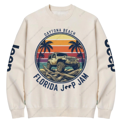 Daytona Beach Florida Jam 2025 Jp Crew Neck Sweatshirt
