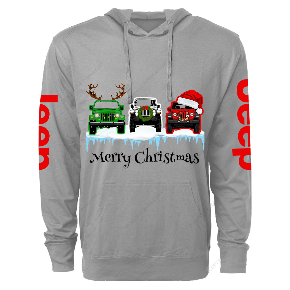 Merry Christmas Jp Lightweight Hoodie